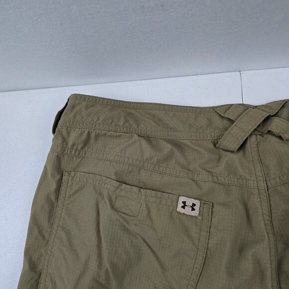 Under Armour zip off pants hiking 42x32 mens green tan 5174 - Picture 4 of 11